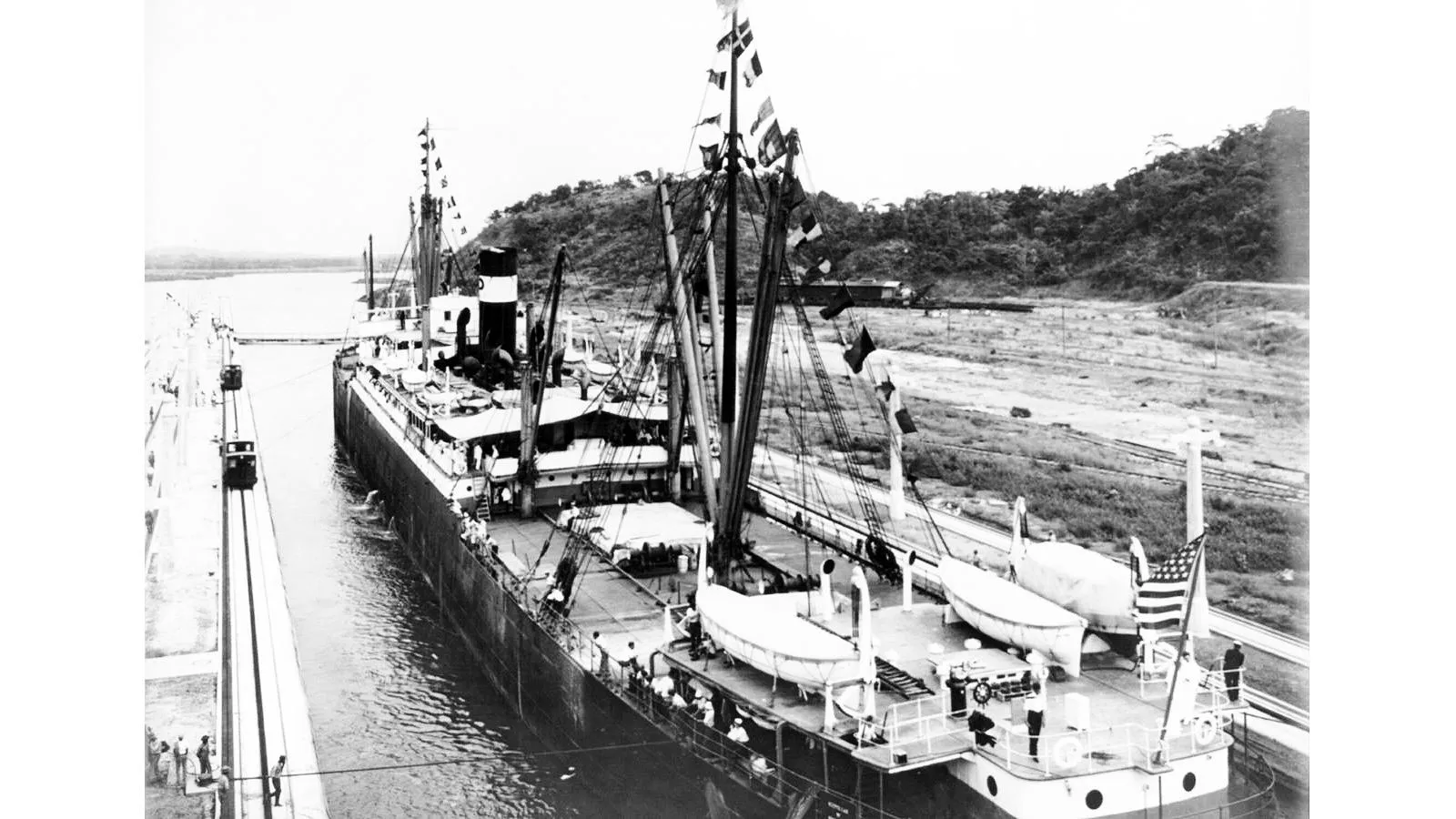 Ancon на открытии Панамского канала, 1914 год