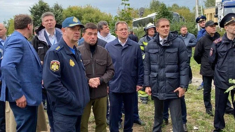 Губернатор прибыл на место взрыва газа в Ногинске