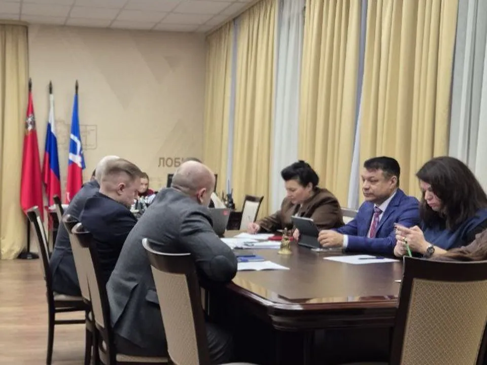 На оперативном совещании присутствовала глава Лобни, ее заместители и руководители профильных служб.&nbsp;Фото: пресс-служба администрации г.о. Лобня